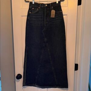 Levi's Dark Blue Maxi Skirt